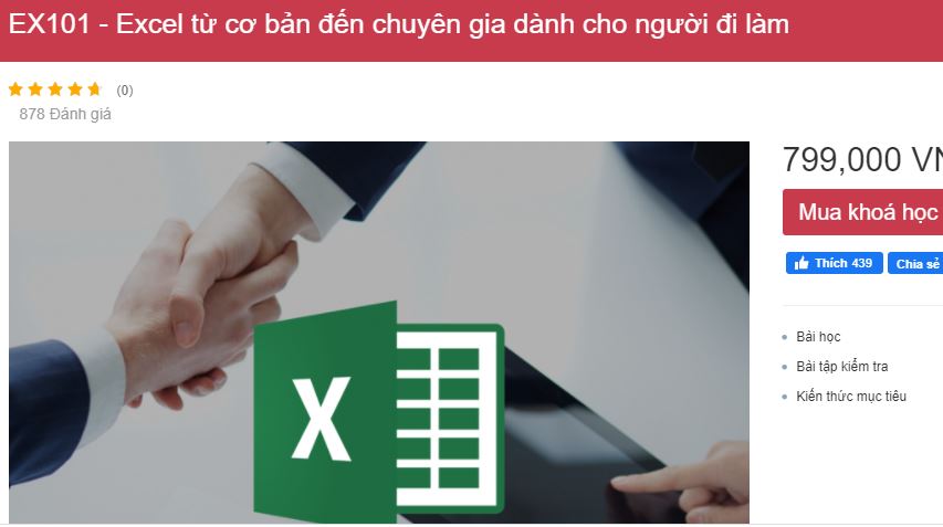 Hình ảnh khóa học Excel cơ bản