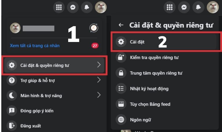 Tải thông tin Facebook trên máy tính