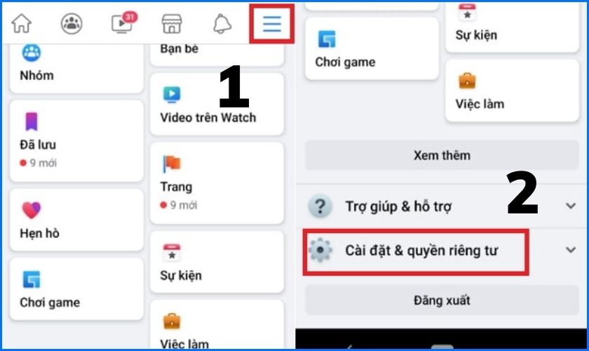 Cài đặt Facebook trên Android