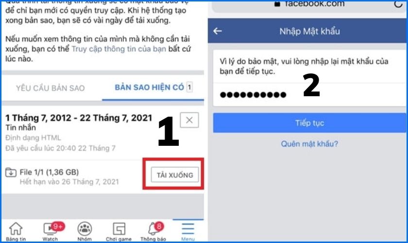 Tải xuống sao lưu tin nhắn iOS