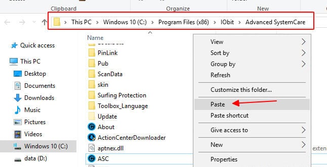 Kích hoạt Advanced Systemcare