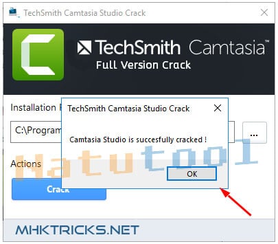 Kích hoạt Camtasia thành công