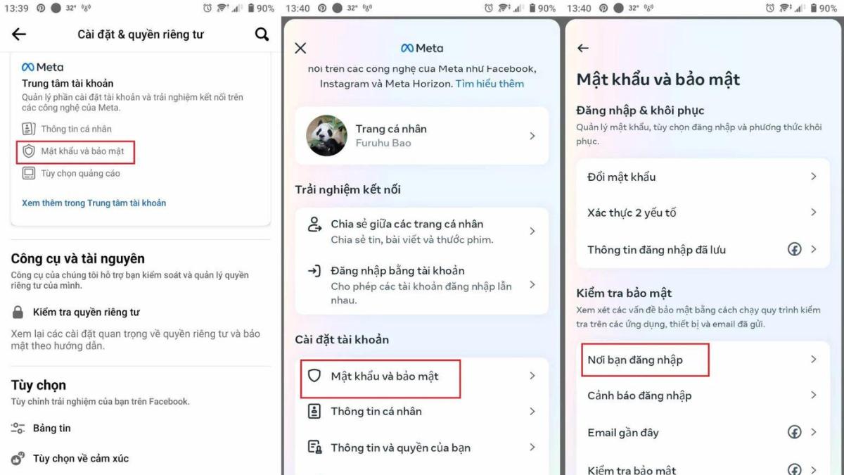 Cách kiểm tra lịch sử đăng nhập Facebook trên điện thoại bước 3