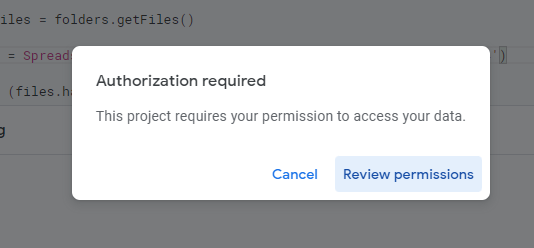 Review permissions