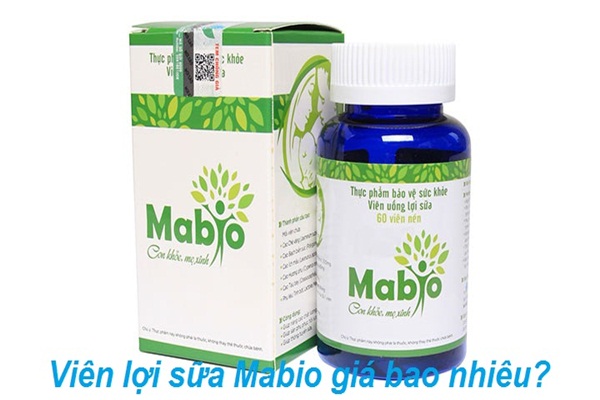 Viên uống lợi sữa Mabio giá bao nhiêu? So sánh giá với các sản phẩm khác Hình ảnh hộp Mabio