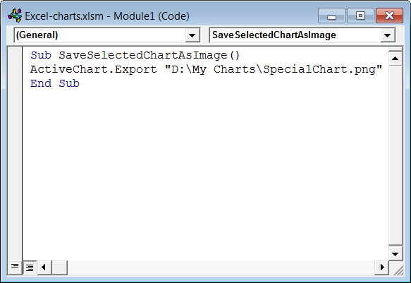 Macro lưu biểu đồ dưới dạng hình ảnh
