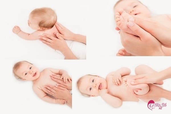 Massage bụng cho bé giúp giảm táo bón và đầy hơi