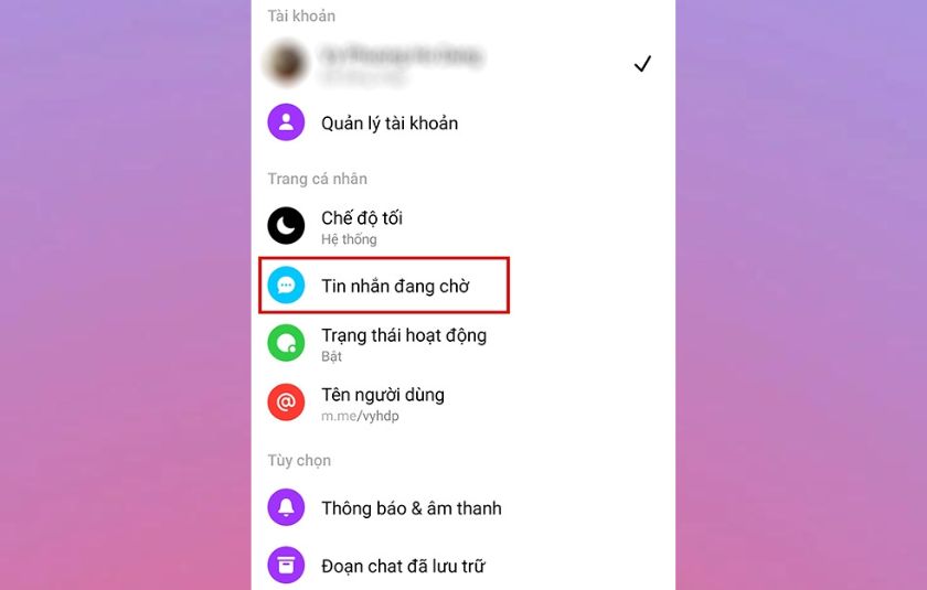 Kiểm Tra tin nhắn chờ