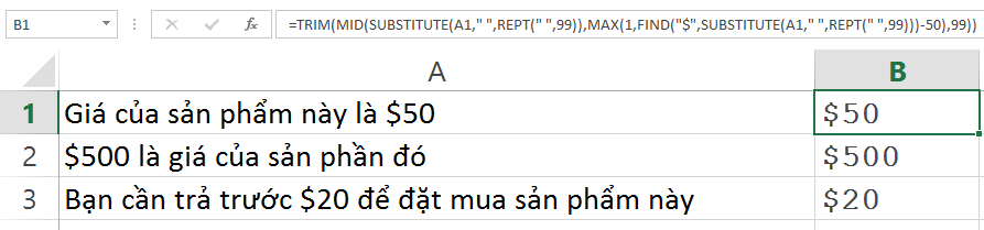 Ví dụ trích xuất từ thứ N