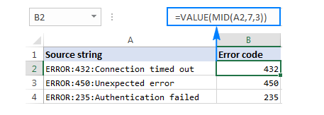 Kết hợp MID và VALUE
