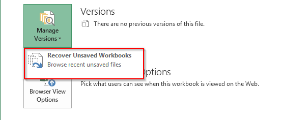 Khôi phục file chưa lưu bước 1