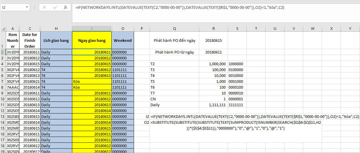 Tính Toán Ngày Làm Việc với Hàm WORKDAY.INTL trong Excel Tính Toán Ngày Làm Việc với Hàm WORKDAY.INTL trong Excel
