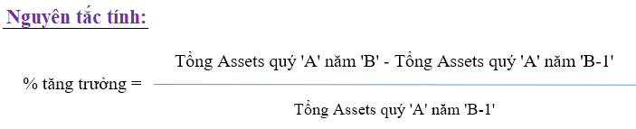 Nguyên tắc tính tăng trưởng theo quý