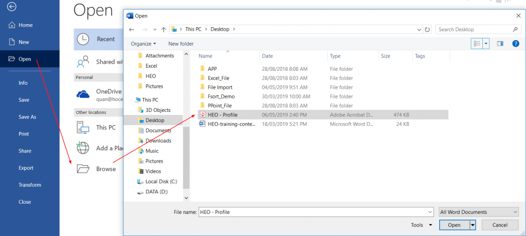 Chỉnh Sửa File PDF Dễ Dàng Với Microsoft Word Cách mở file PDF trên Word