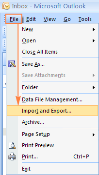 Sao lưu email Outlook 2007