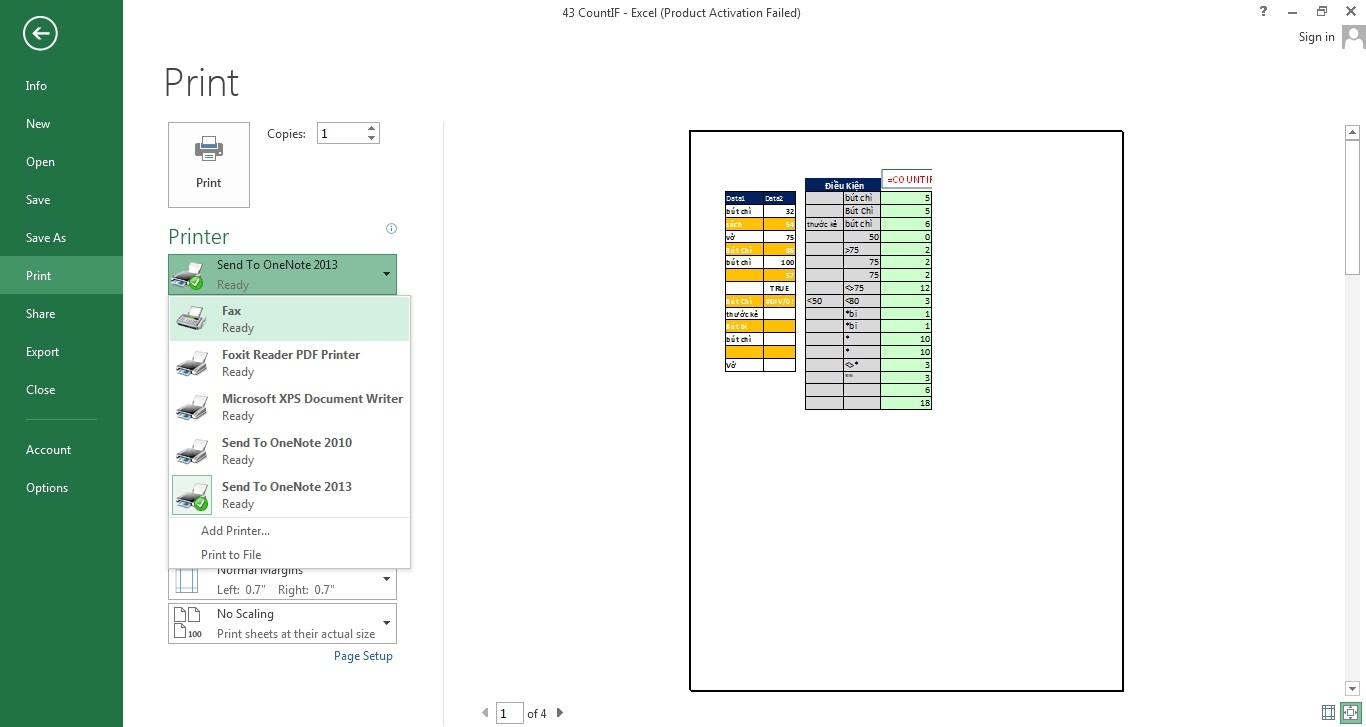 Hướng Dẫn In File Excel Chi Tiết Cho Người Mới Bắt Đầu Chọn máy in