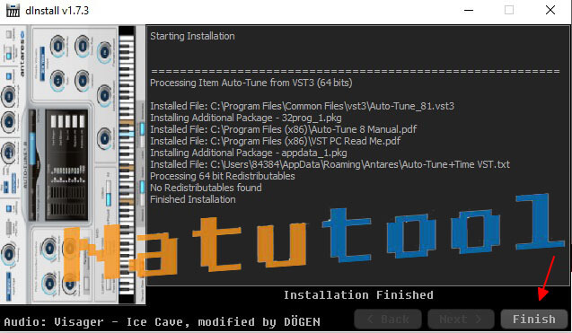 Hoàn tất cài đặt Auto-Tune