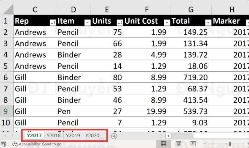 cách tạo pivot table từ nhiều sheet