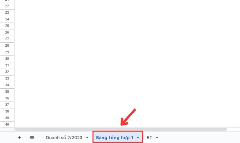 giao diện pivot table trong google sheet hiện ra