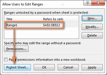 Bảo vệ bảng tính trước khi tải lên OneDrive
