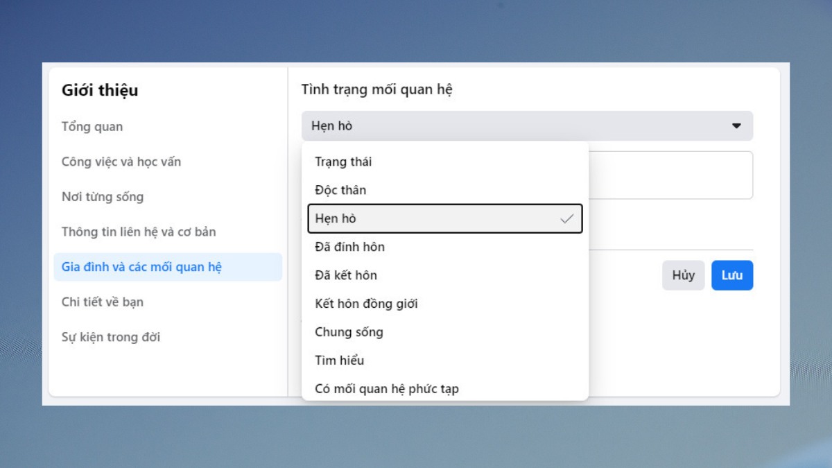 Thiết lập Rela trên Facebook