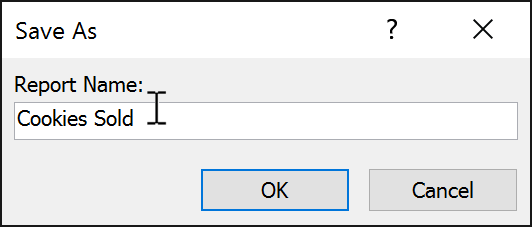 Lưu báo cáo trong Access