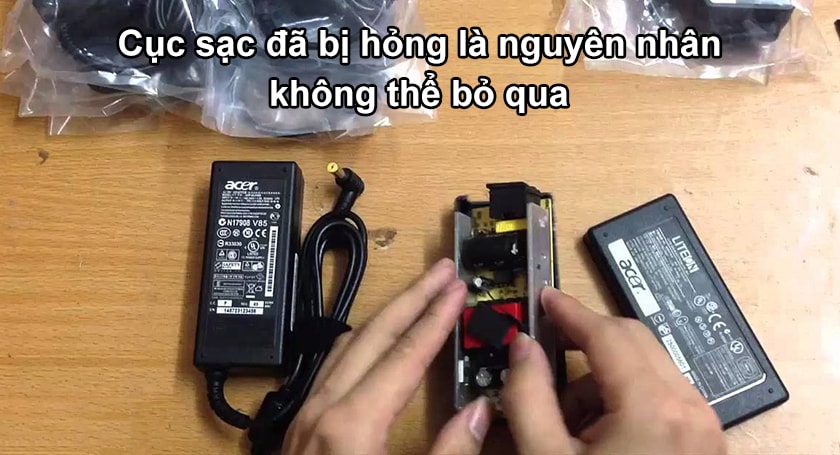 Cục sạc đã bị hỏng