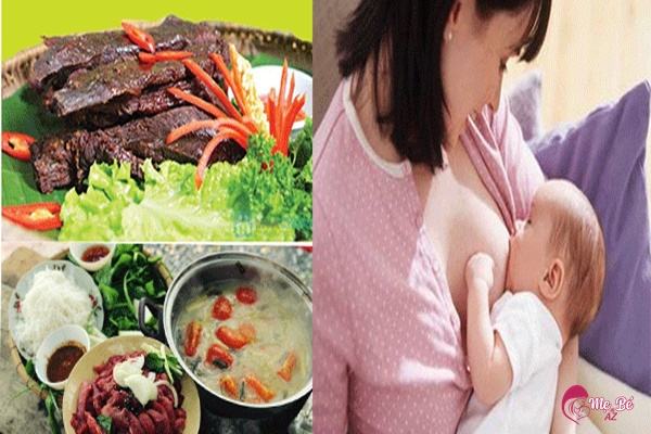 Sau Sinh Có Được Ăn Thịt Trâu Không? Mô tả hình ảnh: Bát thịt trâu nấu với rau củ.