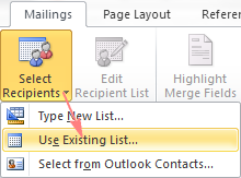 Chọn người nhận