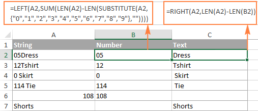 Tách Ô trong Excel bằng Công Thức: Hướng Dẫn Chi Tiết Tách cột chuỗi với số đứng trước văn bản