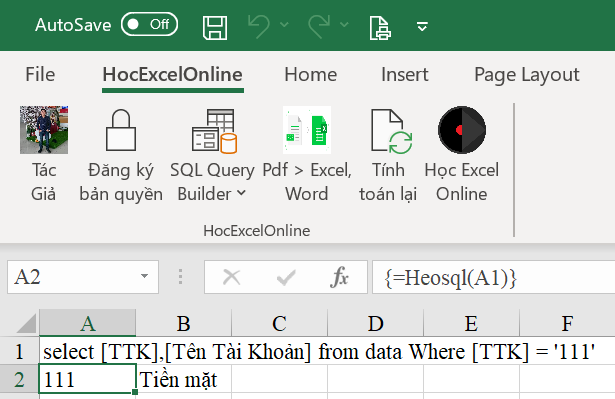 Minh họa sử dụng từ khóa WHERE trong SQL