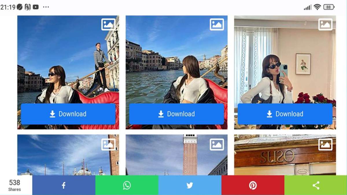 Tải ảnh từ Instasave