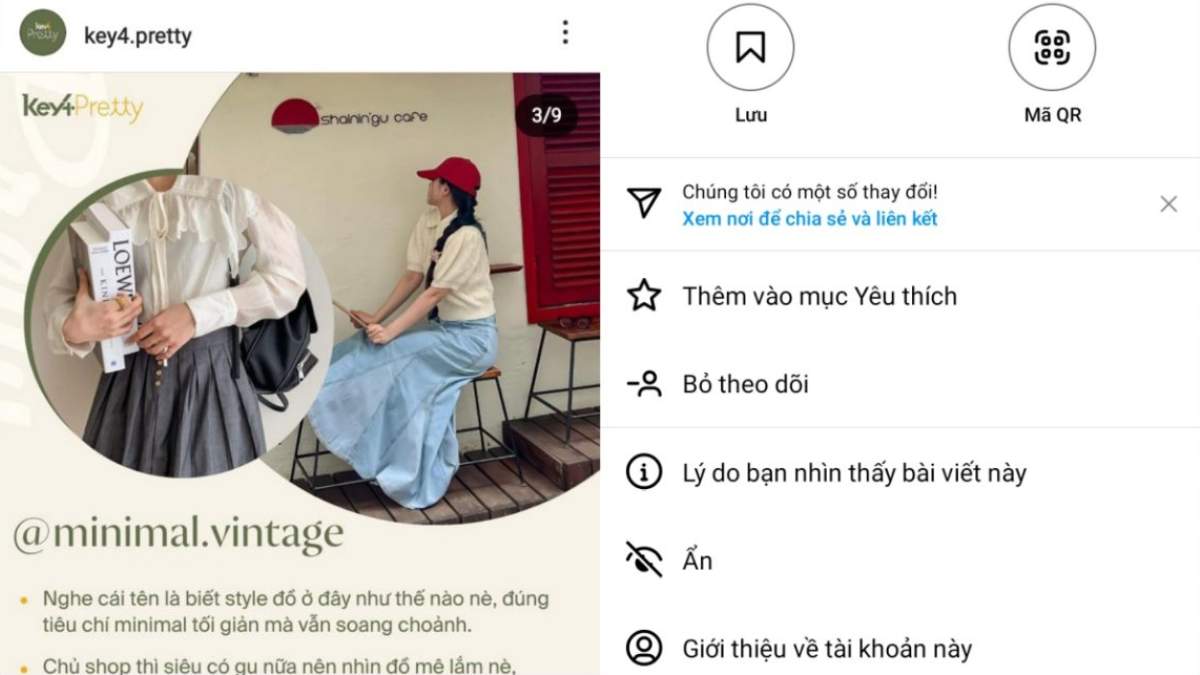 Sao chép liên kết ảnh trên Instagram