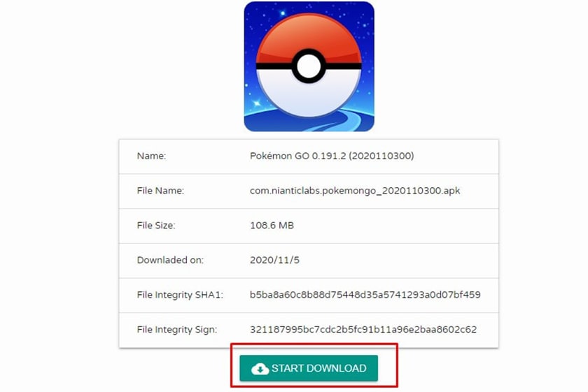 Bắt đầu tải xuống file APK