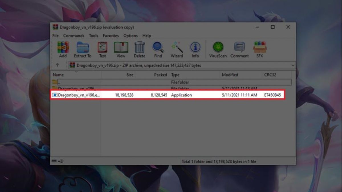 Giải nén file game