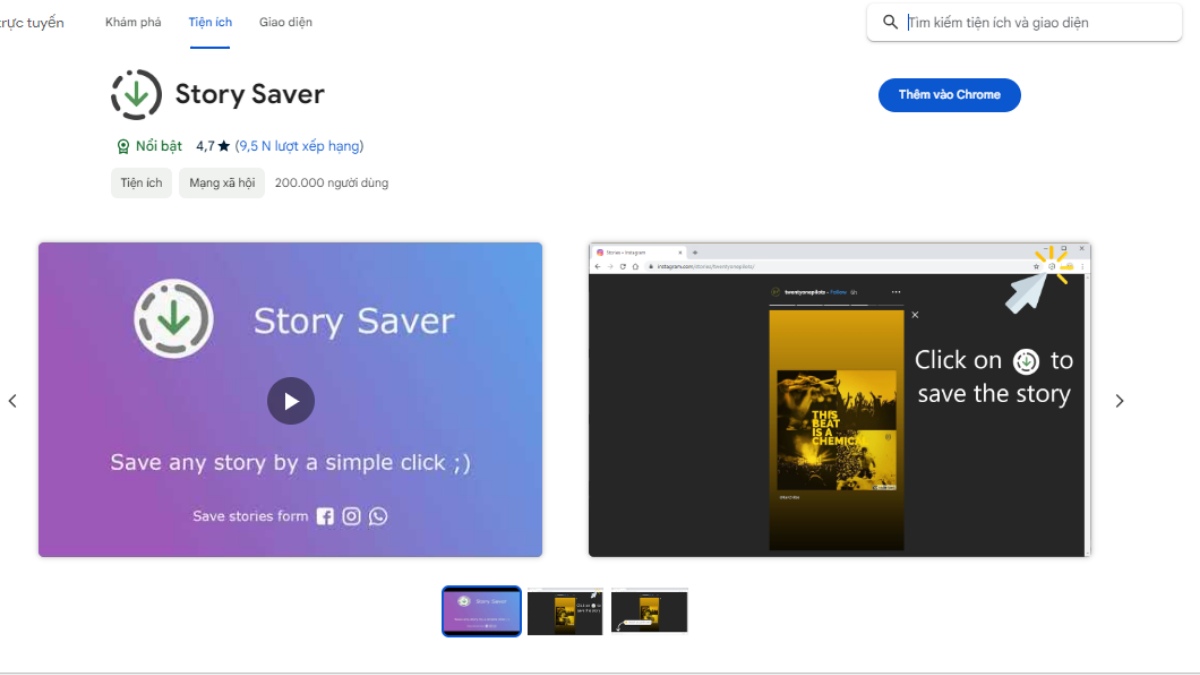 Cách tải story trên Facebook về máy tính bước 1