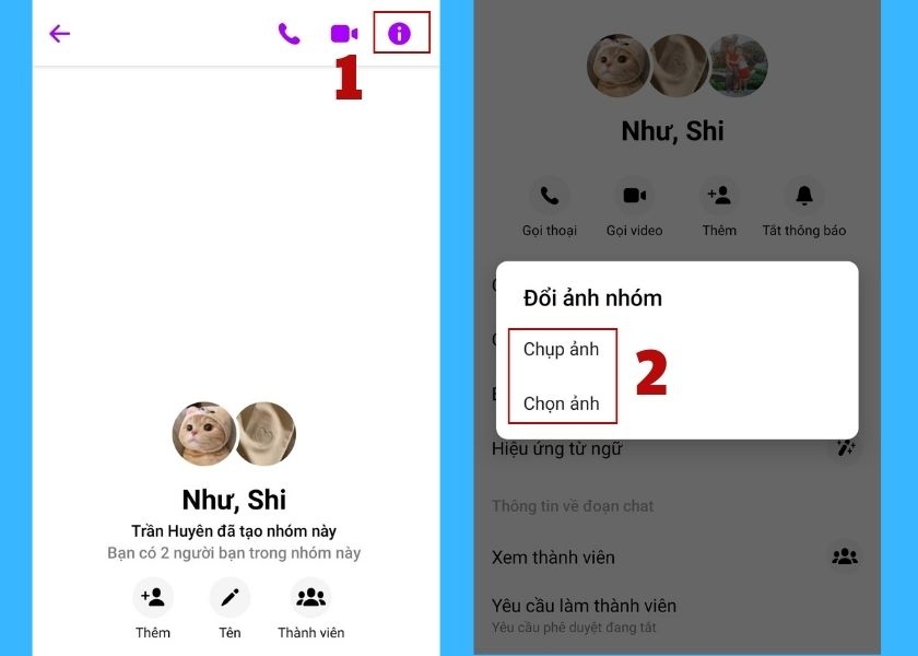 đặt ảnh đại diện nhóm
