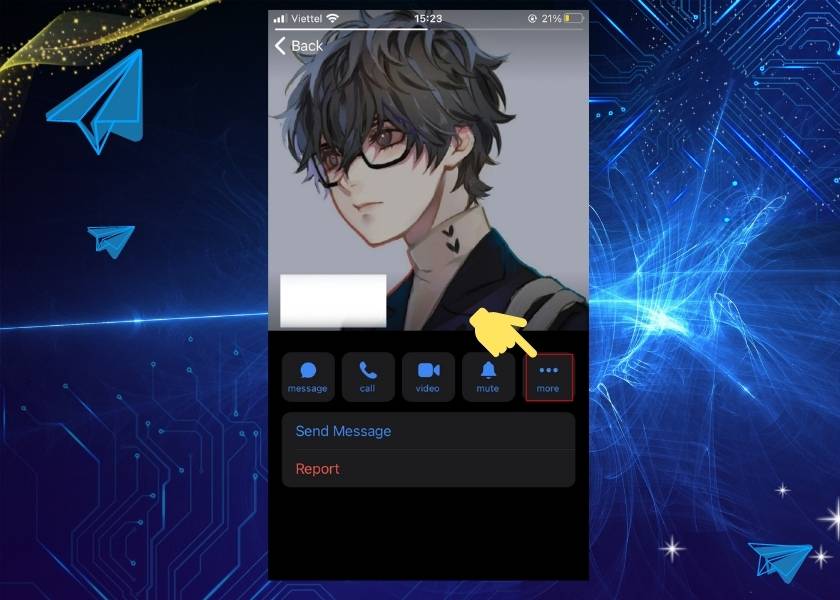 Nhấn Done để lưu trong Telegram Web