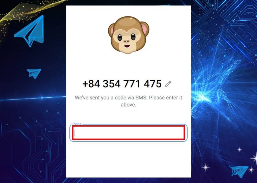 Tiến hành nhập mã code