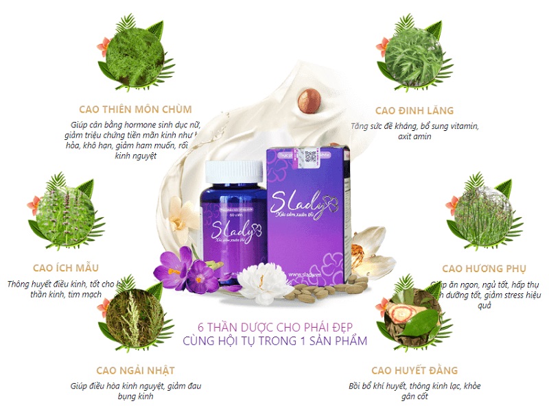 Thành phần viên uống Slady nội tiết tố nữ