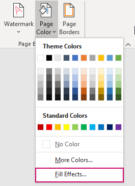 Giao diện tùy chỉnh màu nền trong Word