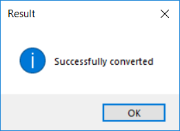 Thông báo chuyển đổi thành công