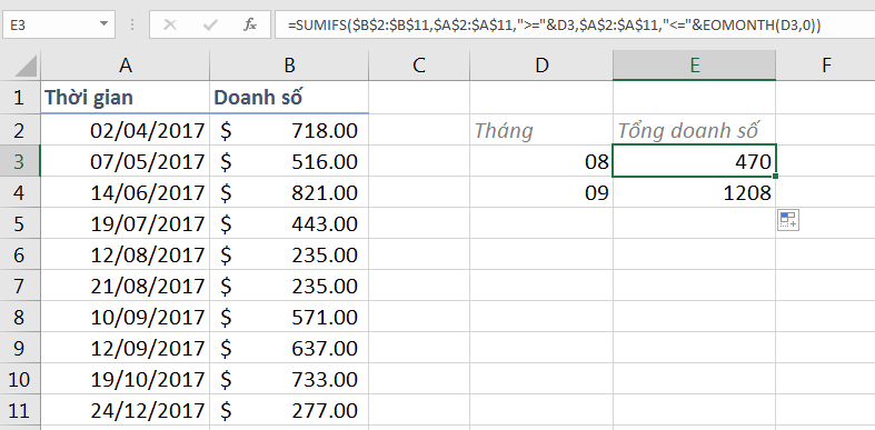 Kết quả tính toán