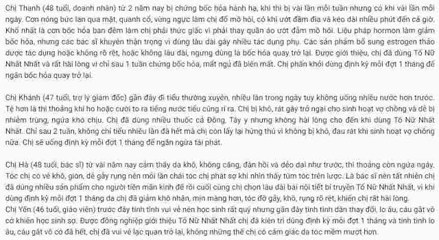 Tố Nữ Nhất Nhất: Công dụng, giá bán và so sánh với Bảo Xuân