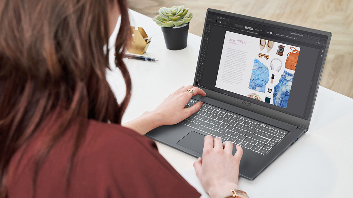 Top 5 Laptop Đồ Họa Mỏng Nhẹ Tốt Nhất Hiện Nay MSI Modern 15 A5M