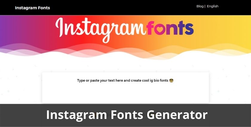 Instagram Fonts Generator