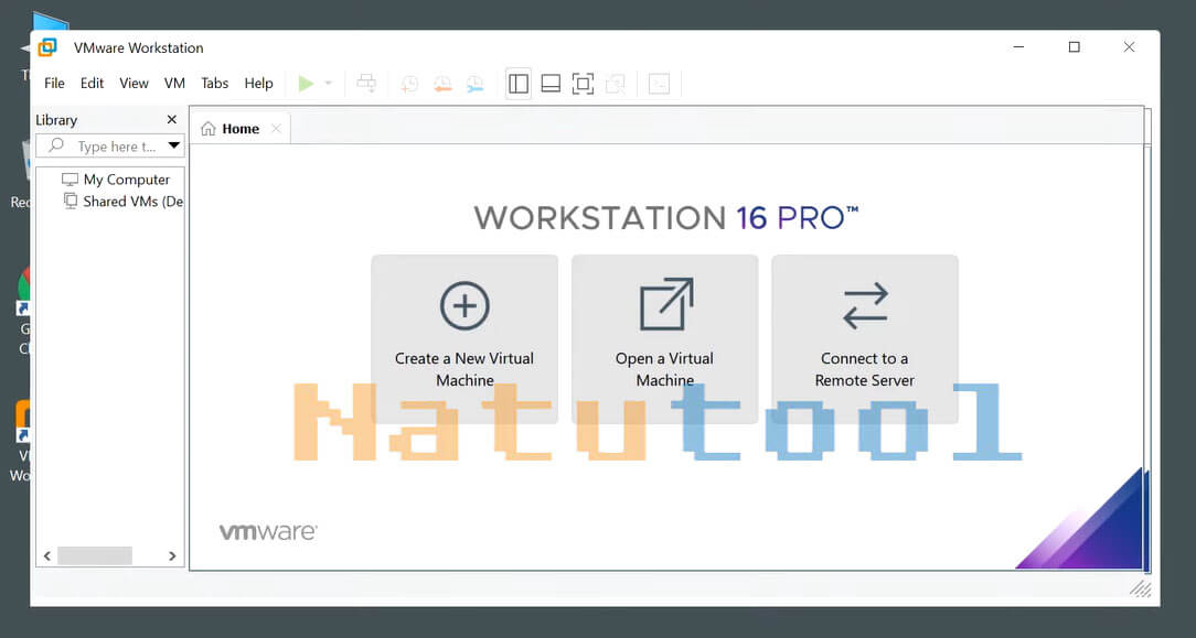 Mô tả giao diện VMware Workstation