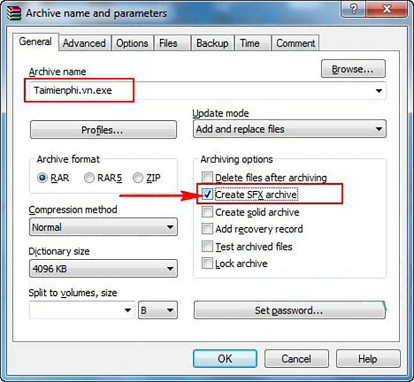 Hướng dẫn cách đặt mật khẩu file nén bằng Winrar