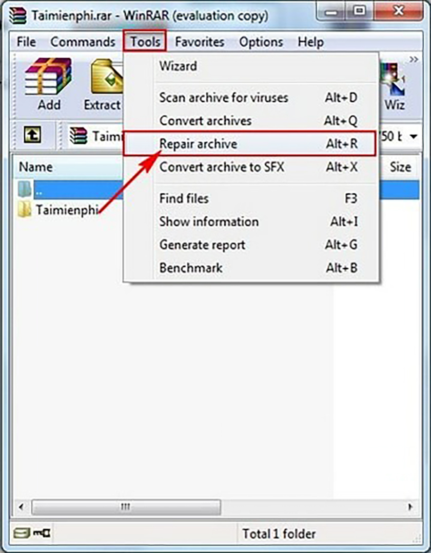 Sửa lỗi Winrar bị lỗi đơn giản, nhanh chóng