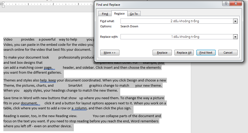 Xóa Khoảng Trắng Thừa Trong Word Xóa Khoảng Trắng Thừa Trong Word